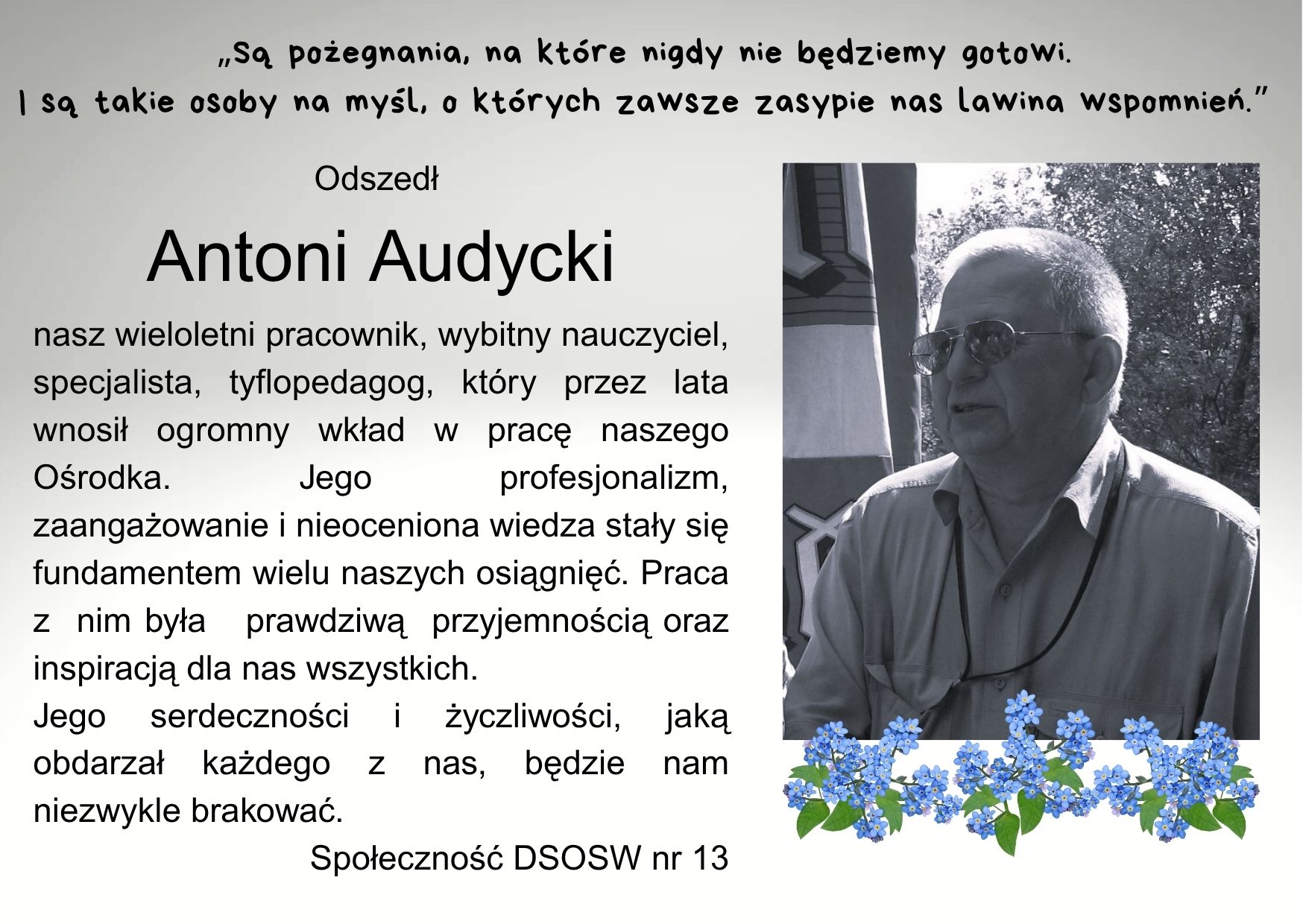 Odszedł Antoni Audycki